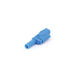 Perel Fiche banane 4mm selon iec1010 - bleu 