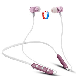 Wewoo Écouteur Bluetooth Oreillette BT-890 4.2 à conception suspendue au couprise en charge de la lecturede la musiquedu contrôle du volume et de la réponse or rose 