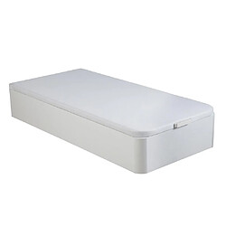 Acheter Vente-Unique Ensemble 90 x 190 cm sommier coffre blanc + matelas mémoire de forme ép.15cm - PELOPS de DREAMEA