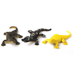 Acheter 24pcs Modèle de Crocodile et Grenouille Figurines Jouets Animaux Réalistes