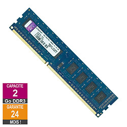 Barrette Mémoire 2Go RAM DDR3 Kingston K1N7HK-HYC DIMM PC3-10600U · Reconditionné PC3-10600 - 1333MHz