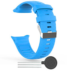 Acheter Wewoo Bracelet pour montre connectée Polar Vantage V Silicone Smart Watch de remplacement Bleu