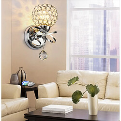 Acheter Universal Lampe murale en cristal lunaire intérieur, applique style moderne e14 prise chambre allée allée salon applique pour salle à manger, chambre, argent(Argent)