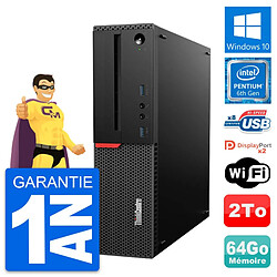 PC Lenovo ThinkCentre M800 SFF Intel G4400 RAM 64Go Disque 2To Windows 10 Wifi · Occasion 