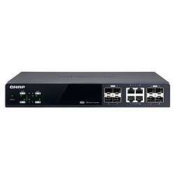 QNAP QSW-M804-4C network switch QNAP QSW-M804-4C commutateur réseau Géré 10G Ethernet (100/1000/10000) Noir