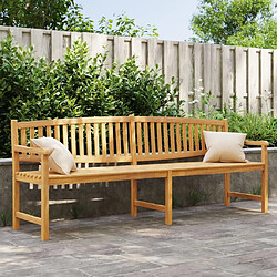 Maison Chic Banc de jardin | Banquette de jardin | Chaise Relax 228x59,5x90 cm bois de teck solide -MN74202