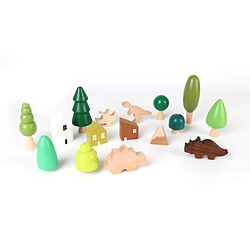 Mobili Rebecca Jeu Set Forêt et Dinosaures pour Enfants Rebecca Mobili Kunzea À partir de 3 ans Bois Multicolore