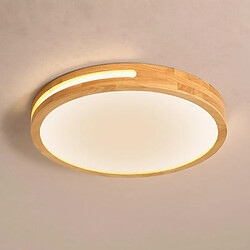 Stoex 30CM Plafond Moderne À Led Plafonnier en Bois Pour Plafonniers Intérieurs Couloir Chambre Cuisine Salon Blanc Chaud 