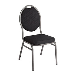 Bolero Chaise de banquet dossier ovale - Lot de 4