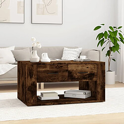 Maison Chic Table basse,Table Console Table d'appoint, Table pour salon Chêne fumé 80x50x40 cm Bois d'ingénierie -MN14789