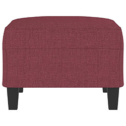 Avis vidaXL Repose-pied Rouge bordeaux 70x55x41 cm Tissu