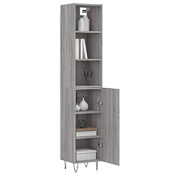 Avis Maison Chic Buffet,Meuble de Rangement,commode pour salon,Cuisine Sonoma gris 34,5x34x180 cm Bois d'ingénierie -MN95189