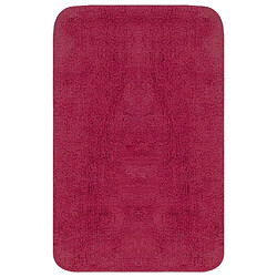 vidaXL Tapis de salle de bain 2 pcs Tissu Fuchsia