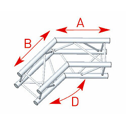 57ASZ25 / Angle 2 départs 135° lg 0m50 x 0m50 ASD