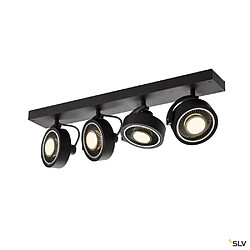 Applique et plafonnier intérieur SLV KALU, quad, noir, GU10/QPAR111, 4x 75W max