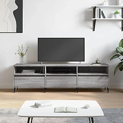 Maison Chic Meuble TV scandinave gris - Banc TV pour salon Sonoma 150x30x44,5 cm bois d'ingénierie -MN17698