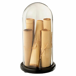 Paris Prix Cloche Déco en Verre Parchemins 31cm Beige