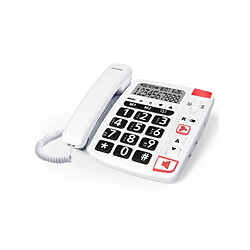 Téléphone fixe filaire Senior Swissvoice Xtra 1150 Blanc