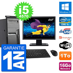 PC Tour Lenovo M83 Ecran 22" Intel i5-4570 RAM 16Go Disque 1To Windows 10 Wifi · Occasion 