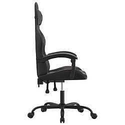 Avis vidaXL Chaise de jeu Noir et gris Similicuir