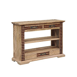 BOIS & CHIFFONS Console bois bicolore 3T 2N | Acacia Luxor