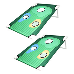 Acheter 2 Backyard Golf Cornhole Game Jeu De Golf Amusant Pour Ne Pas Toucher De Tapis De Balle