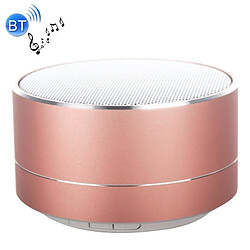 Wewoo Enceinte Bluetooth d'intérieur or rose Mini haut-parleur stéréo portable, avec MIC intégré et ampli LED, Appels Mains-libres de ampère Carte TF, Distance: 10m 