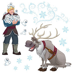 Komar Stickers pour fenetre La Reine des Neiges Disney Frozen