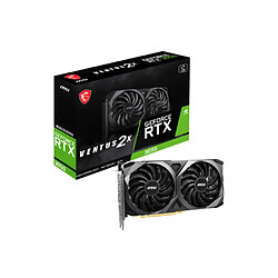 MSI Geforce RTX 3050 Ventus 2X 8G Carte Graphique 8Go GDDR6 1807MHz PCI Express x8 4.0 Noir pas cher