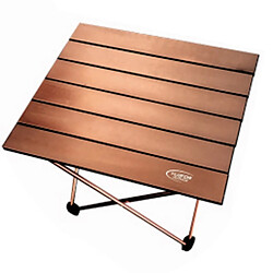 Wewoo Camping en plein air Portable Table Pliante Légère Aviation De Barbecue Aluminium Pour Pique-Nique Petite Taille 39.5x34.5x32.5cm Café