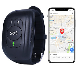 Montres GPS 4G SOS Traceur pour Sénior Suivi Santé Et Sécurité Noir YONIS