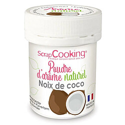 Scrapcooking Arôme alimentaire naturel en poudre 15 g - noix de coco