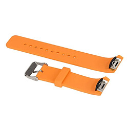 Wewoo Bracelet de montre couleur unie avec dragonne pour Galaxy Gear S2 R720 (Orange)