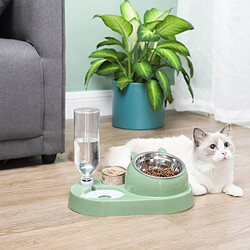 Acheter Universal Éleveur automatique de chats distributeur d'eau pour chats et chiens bol de boisson pour chiens fournitures pour animaux domestiques bol de chien distributeur de céréales pour animaux domestiques | Fourniture d'eau pour chats (vert)