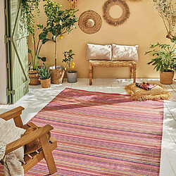 Avis Jardindeco Tapis extérieur en polypropylène Spargi 1746 rose 150 x 220 cm.