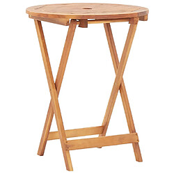 Acheter vidaXL Ensemble de bistro 3 pcs beige résine tressée et bois massif