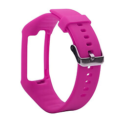 Wewoo Bracelet pour montre connectée Dragonne Sport en silicone POLAR A360 / A370 Rose rouge