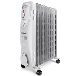 Aigostar Pangpang - Radiateur à bain d’huile 2300W, 11 éléments chauffants. 3 niveaux de puissance et thermostat réglable. Protection contre la surchauffe et les basculements. Design exclusif.