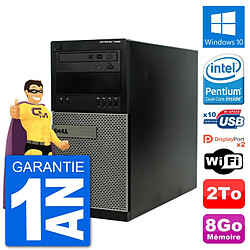 PC Tour Dell 7020 Intel Pentium G3220 RAM 8Go Disque Dur 2To Windows 10 Wifi - Occasion