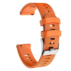 Avis Wewoo Bracelet pour montre connectée de en silicone Smartwatch Garmin Forerunner 245 Orange