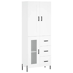 Maison Chic Buffet,Meuble de Rangement,commode pour salon,Cuisine Blanc 69,5x34x180 cm Bois d'ingénierie -MN10257