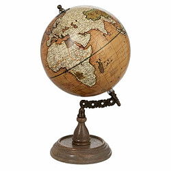 Paris Prix Statuette Déco Globe Vintage 34cm Rouille 