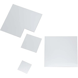 The Home Deco Factory Décoration murale miroir à coller Palette (Lot de 2) Carré.