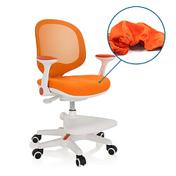 Chaise de bureau pour enfant KID ERGO Tissu/Tissu maille orange hjh OFFICE