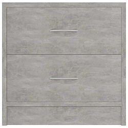 Acheter Maison Chic Table de chevet,Table de nuit,Table d'appoint pour salon Gris béton 40 x 30 x 40 cm Aggloméré -MN59013