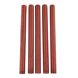 5pcs ronde cire à cacheter bâton de cachet colle pour outils de fête de mariage rouge d'or Baguettes de cire à cacheter antique Lettre carte timbre