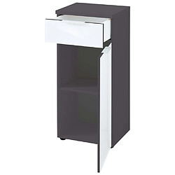 Avis Germania Armoire de sol de salle de bain GW-Pescara Blanc et graphite