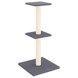 Arbre à chat avec griffoirs,niche pour chat en sisal gris foncé 73 cm -MN58848