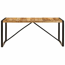 Avis Maison Chic Table de salle à manger,Table à dîner Bois de manguier brut 180 cm -GKD60872