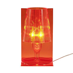 Kartell TAKE - Lampe à poser Orange translucide H30cm